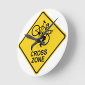 HORLOGE RONDE SYMBOLE DE ROUTE DE LA ZONE CYCLORIQUE (Angle)