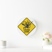 HORLOGE RONDE SYMBOLE DE ROUTE DE LA ZONE CYCLORIQUE (Maison)