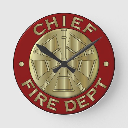 Horloge Ronde Symbole du chef Brass (Recto)