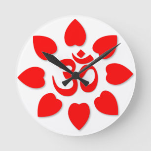 Horloge Ronde Symbole Om