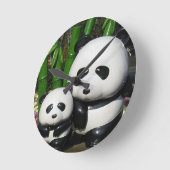 Horloge Ronde SYMBOLE Panda DU Zoo D'Ueno (Angle)