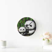 Horloge Ronde SYMBOLE Panda DU Zoo D'Ueno (Maison)