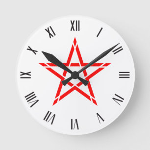 Horloge Ronde Symbole Rouge original Montre