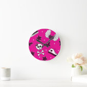 Horloge Ronde Symboles Emo (Maison)