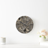 Horloge Ronde Symboles historiques anciens Style de tatouage (Maison)