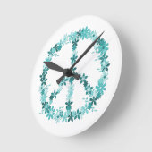 Horloge Ronde Sympathie de la paix (Angle)