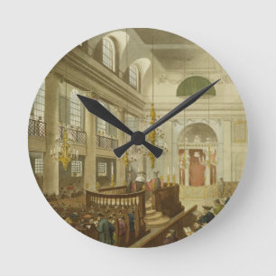 Horloge Ronde Synagogue, ducs Place, Houndsditch, d'Ackerman