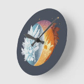 Horloge Ronde Syncope hivernale (Angle)