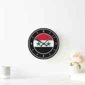 Horloge Ronde Syria Flag (Maison)