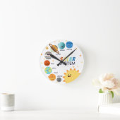 Horloge Ronde Système solaire Planètes Espace Éducatif Homeschoo (Maison)