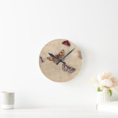 Horloge Ronde T31566 une étude de divers insectes, fruit et (Maison)