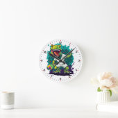 Horloge Ronde T-Rex Pickleball (Maison)