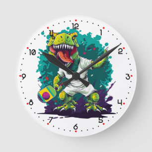 Horloge Ronde T-Rex Pickleball