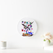 Horloge Ronde T-shirt arbre de vie (Maison)