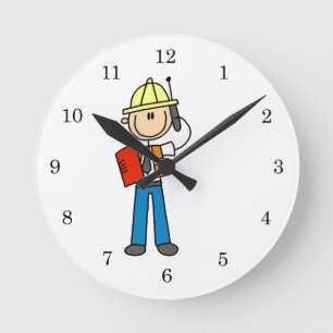 Horloge Ronde T-shirts et cadeaux pour contremaîtres de construc