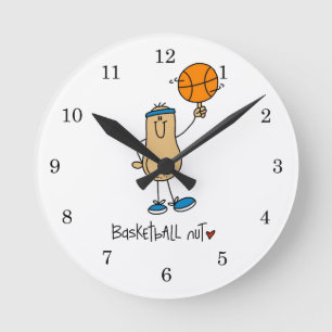 Horloge Ronde T-shirts et cadeaux pour fan de basket-ball