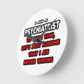 Horloge Ronde T-shirts et poison de Funny (Angle)