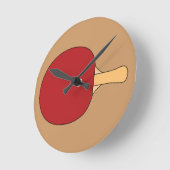 Horloge Ronde Table Racquet Clock (Angle)