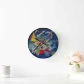 Horloge Ronde Tableau bleu de Kandinsky (Maison)