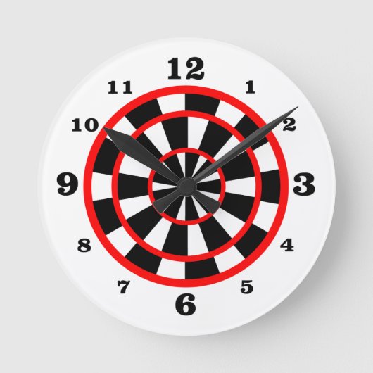 Horloge Ronde Tableau noir blanc (Recto)
