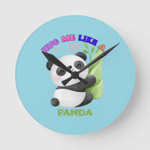 Horloge Ronde Tags 🕒 Panda Time - Tick Tock with Cuteness! 🐼