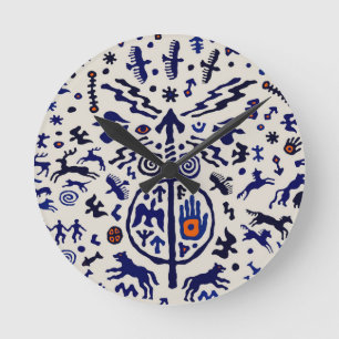 Horloge Ronde Talisman de rituel de chaman Viking