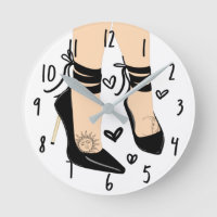 Talons Hauts Noir Sangle Lune Soleil Féminin Chic