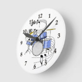 Horloge Ronde Tambours (Angle)