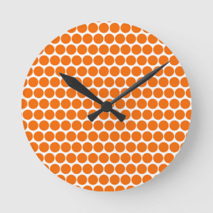 Horloge Ronde Tangelo aux couleurs du printemps
