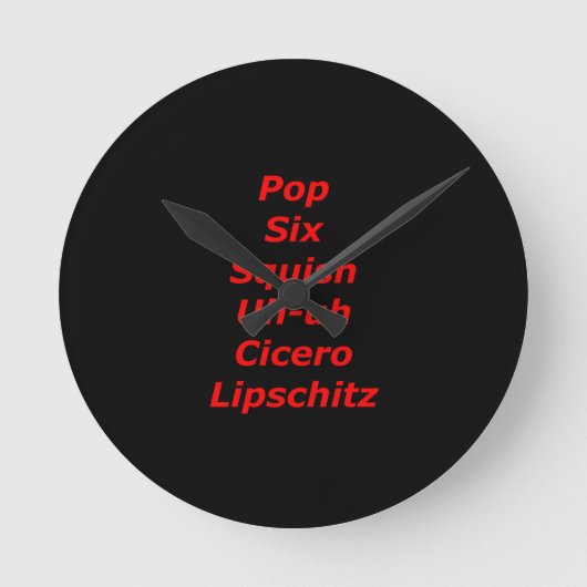 Horloge Ronde Tango bloc de cellule (Recto)