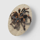 Horloge Ronde Tarantula brachypelma rouge genou toxique (Angle)