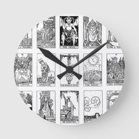 Horloge Ronde tarot antique (Recto)
