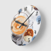 Horloge Ronde Tasse de café (Angle)