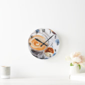 Horloge Ronde Tasse de café (Maison)