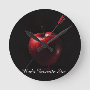 Horloge Ronde Tasse de la faute préférée d'Eve