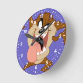 Horloge Ronde TAZ | Sticking his Tongue Out (Angle)