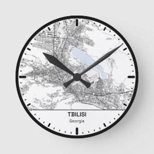 Horloge Ronde Tbilisi Clock City Line Art