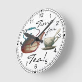 Horloge Ronde Tea Pot and Tea Cup (Angle)