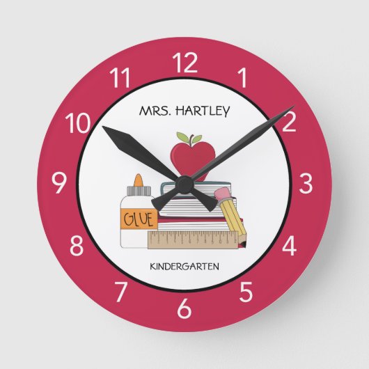 Horloge Ronde Teacher Classroom (Recto)
