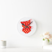 Horloge Ronde teacup pote vintage (Maison)