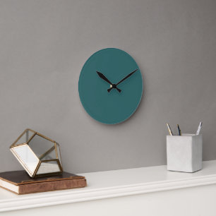 Horloge Ronde Teal transformatif