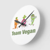 Horloge Ronde Team Vegan (Angle)