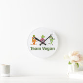 Horloge Ronde Team Vegan (Maison)
