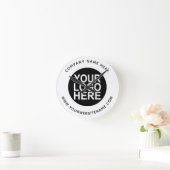 Horloge Ronde Téléchargez le logo de votre société (Maison)