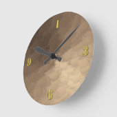 Horloge Ronde Tempête de sable (Angle)