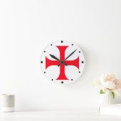 Horloge Ronde Templar red cross (Maison)
