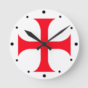 Horloge Ronde Templar red cross