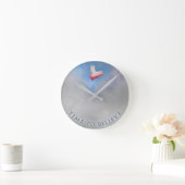 Horloge Ronde Temps à croire-quand les porcs pilotent l'horloge (Maison)