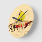 Horloge Ronde Temps avec Jérusalem : Dôme du mur de pierre (Angle)