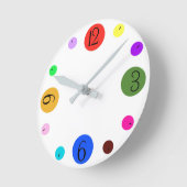Horloge Ronde Temps de couleur (Angle)